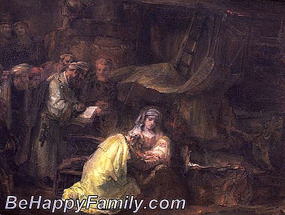De geboorte van Jezus verteld aan kinderen